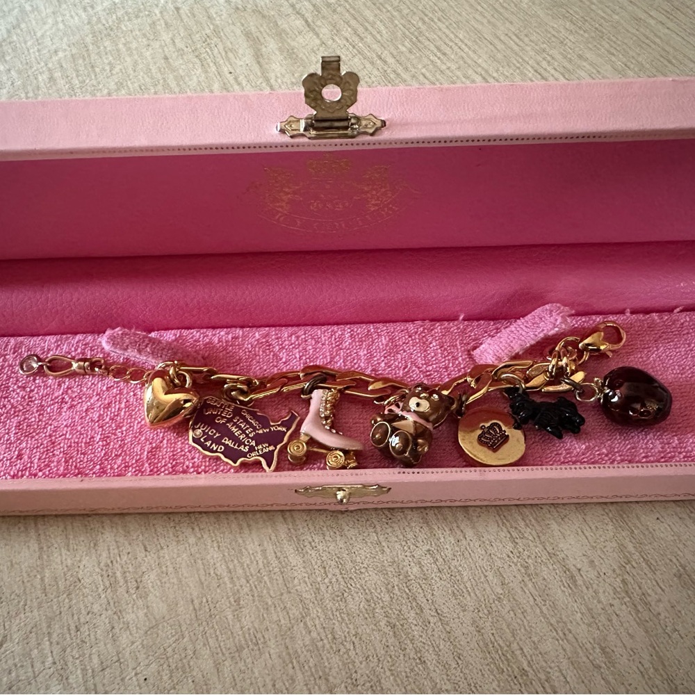 Juicy Couture Charm Bracelet with Case